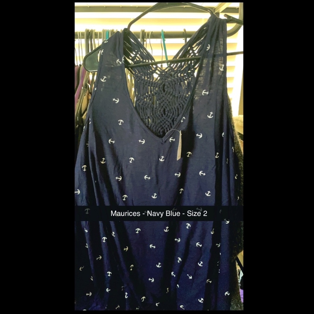 Maurices Tank Top - Navy Blue - Size 2 - New With Tags
